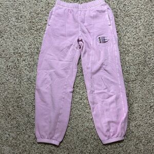 champion sweatpants pink size small